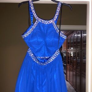 Short two piece cocktail dress